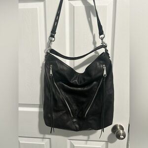 Rebecca Minkoff Black Leather Hobo Tote
